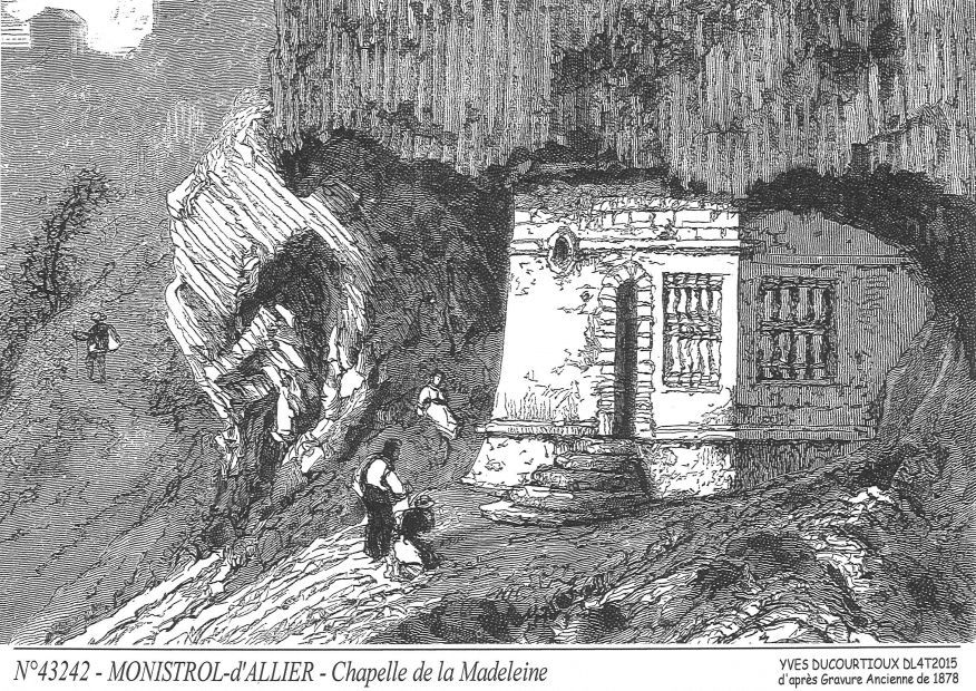 N 43242 - MONISTROL D ALLIER - chapelle de la madeleine